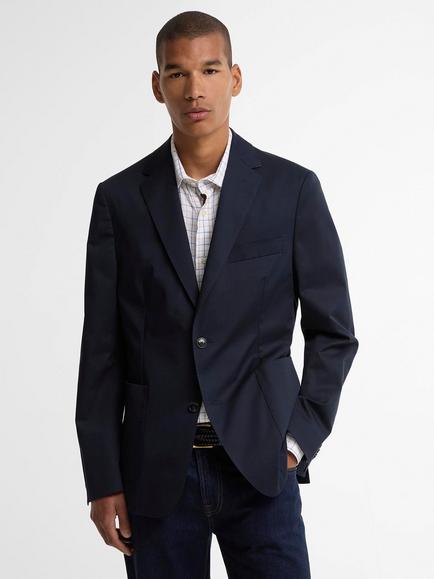 Barbour Bellamy Cotton Rich Blazer, Navy, Navy