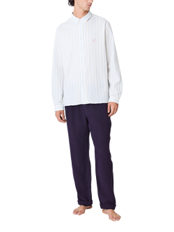 La Paz Cotton Blend Regular Fit Stripe Shirt, Pale Blue - view 2, Pale Blue