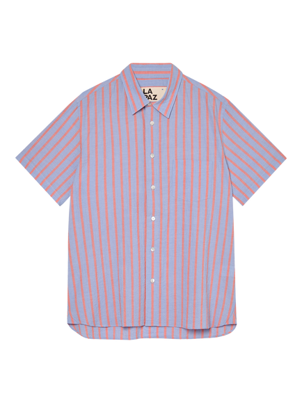 La Paz Alegre Stretch Cotton Stripe Shirt, Sunset/Stripes - view 2, Sunrise/Stripes