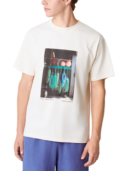 La Paz Cotton Regular Fit Short Sleeve Graphic T-Shirt, Cream/Multi, Cream/Multi