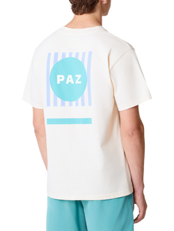 La Paz Botelho Cotton Regular Fit Short Sleeve Graphic T-Shirt, Ecru/Green - view 2, Ecru/Green