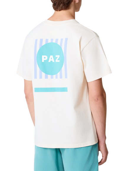 La Paz Botelho Cotton Regular Fit Short Sleeve Graphic T-Shirt, Ecru/Green - view 2, Ecru/Green