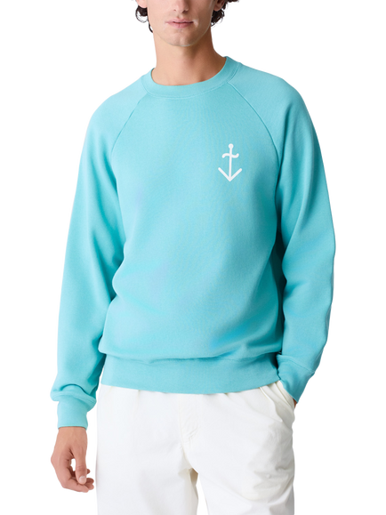 La Paz Cunha Cotton Logo Sweatshirt, Green/Off White, Green/Off White