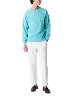 La Paz Cunha Cotton Logo Sweatshirt, Green/Off White - view 2, Green/Off White