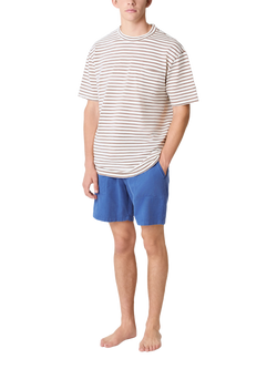 La Paz Cotton Blend Regular Fit Stripe Pocket Detail T-Shirt, Aztec Brown - view 2, Aztec Brown