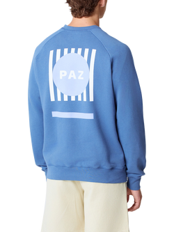 La Paz Cunha Cotton Print Graphic Sweatshirt, Paz Indigo - view 2, Paz Indigo