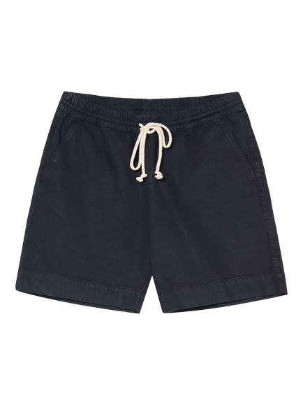 La Paz Relaxed Canvas Shorts, Dark Navy, Dark Navy