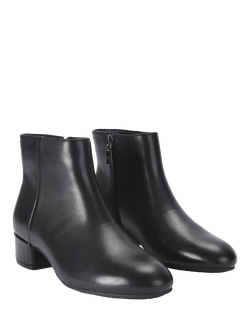Carvela Gaia Leather Ankle Boots, Black - view 2, Black