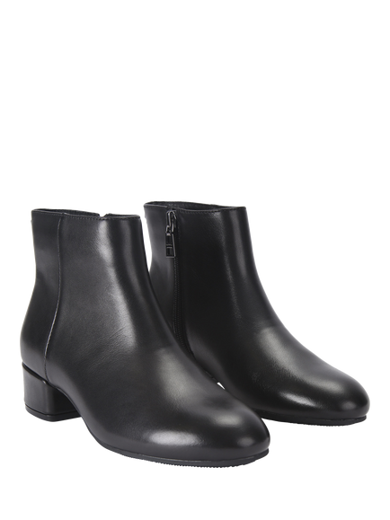 Carvela Gaia Leather Ankle Boots, Black - view 2, Black