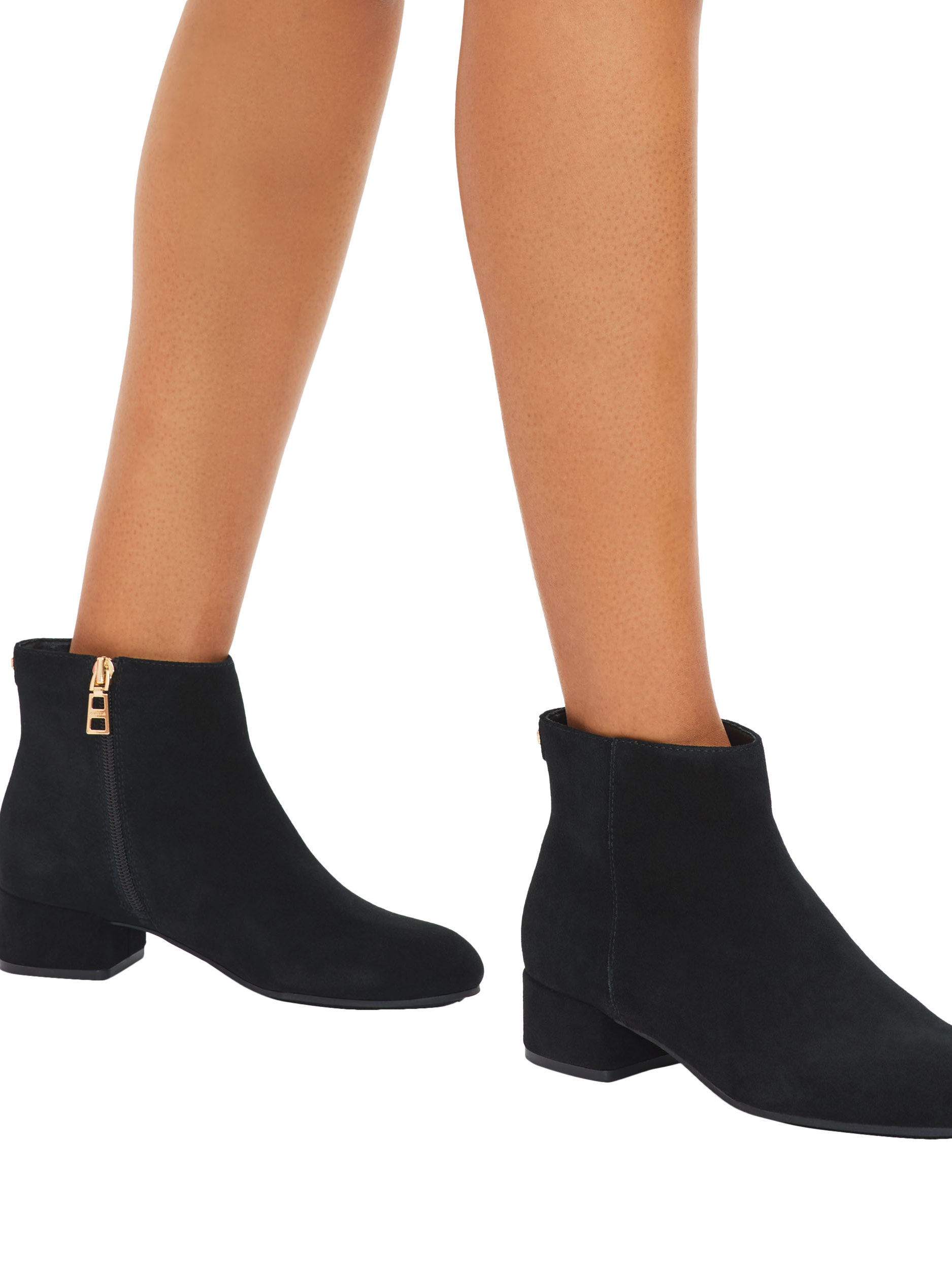 Product image 2 of 5, which shows Carvela Gaia Leather Ankle Boots, Black, 3