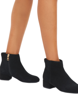 Carvela Gaia Leather Ankle Boots, Black - view 2, Black