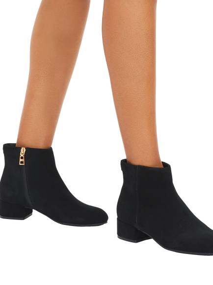 Carvela Gaia Leather Ankle Boots, Black - view 2, Black