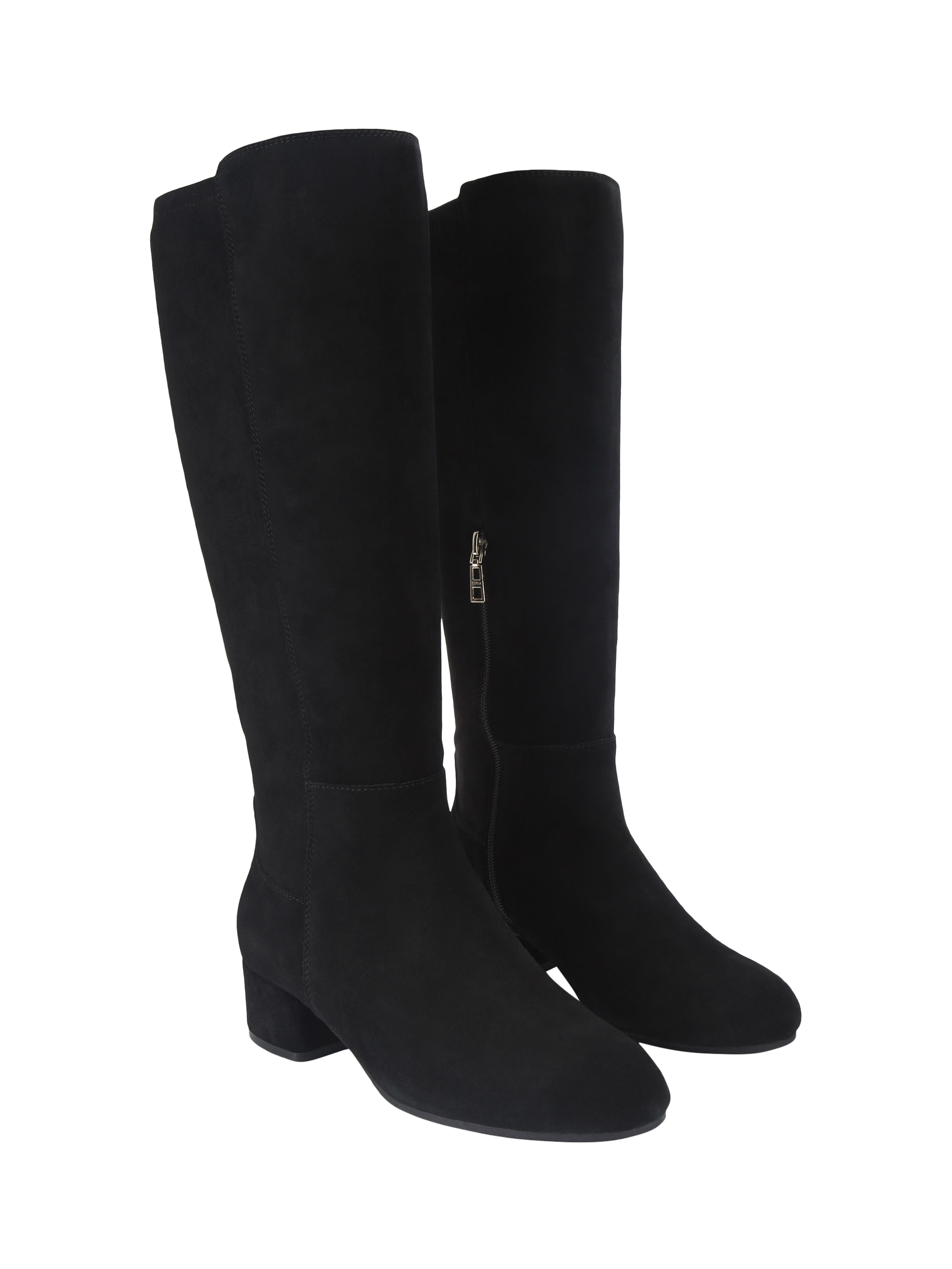 Product image 3 of 5, which shows Carvela Gaia Suede Knee High Boots, Black, 3