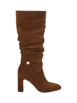 Carvela Jackpot Slouch Knee High Boots, Mid Brown, Mid Brown