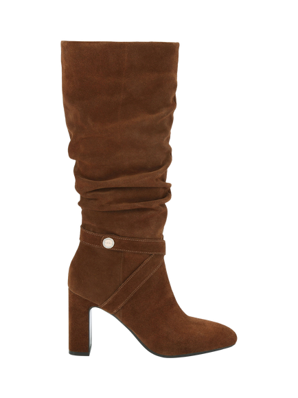 Carvela Jackpot Slouch Knee High Boots, Mid Brown, Mid Brown