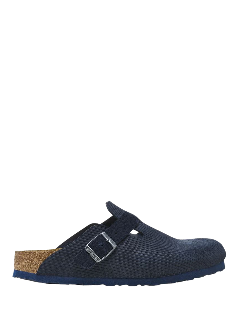 Product image 1 of 3, which shows Birkenstock Boston Cord Clogs, Midnight, 7