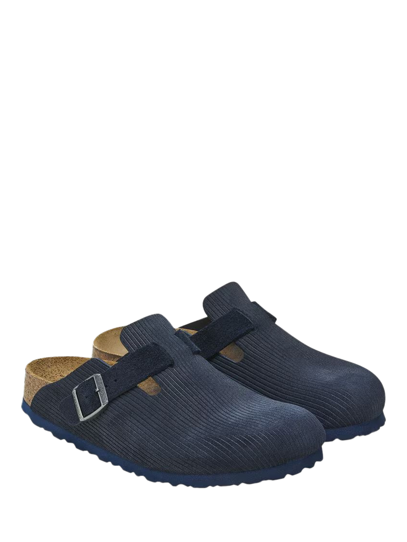 Product image 2 of 3, which shows Birkenstock Boston Cord Clogs, Midnight, 7
