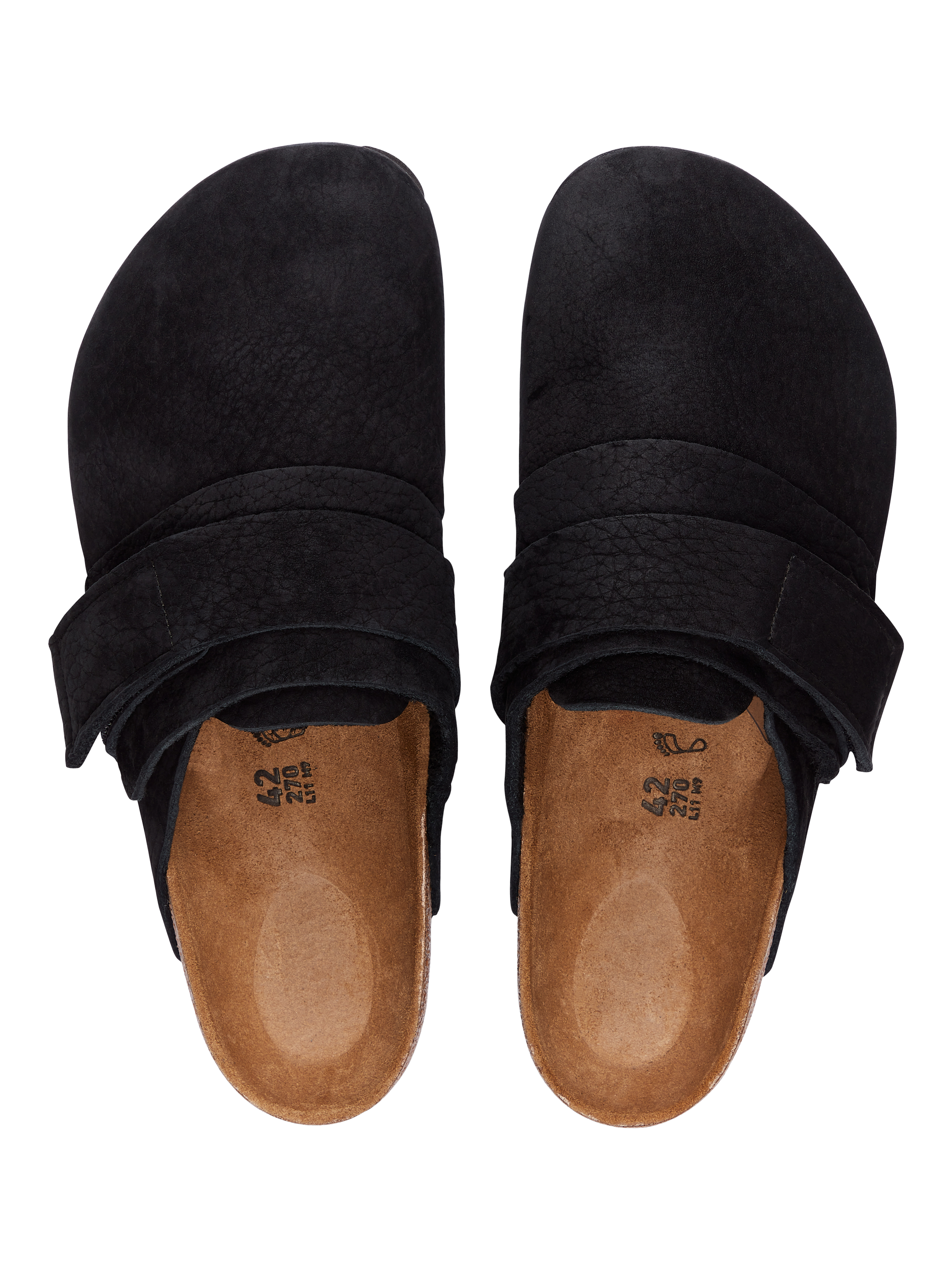 Product image 3 of 3, which shows Birkenstock Nagoya Nubuck Clogs, Black, 7