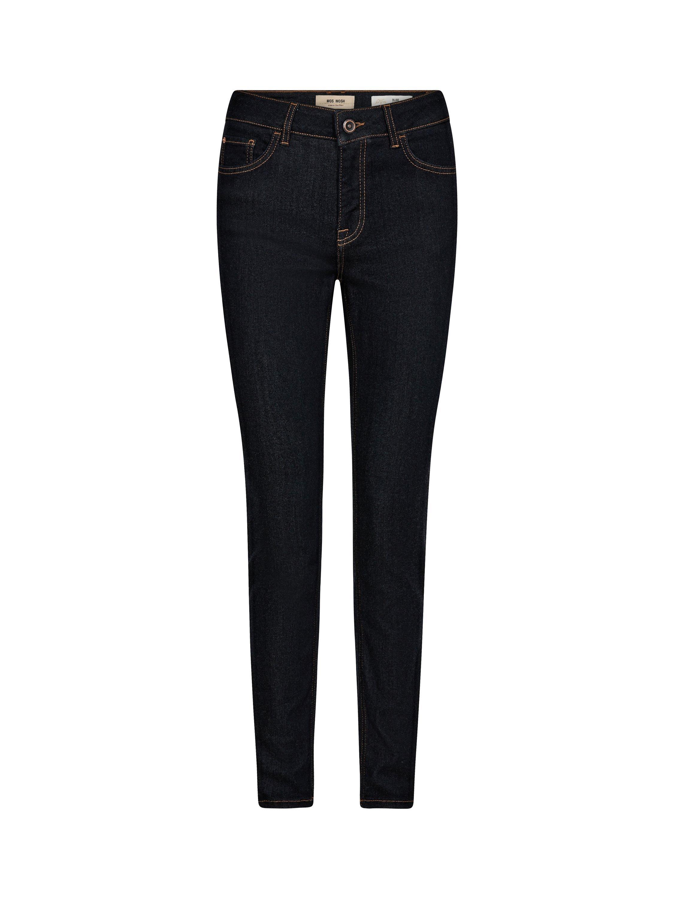 Product image 1 of 2, which shows MOS MOSH Vice Deluxe Slim Fit Jeans, Dark Blue, 25S