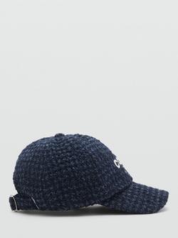 Mango Kids' Indigoh Textured Cap, Navy - view 2, Navy