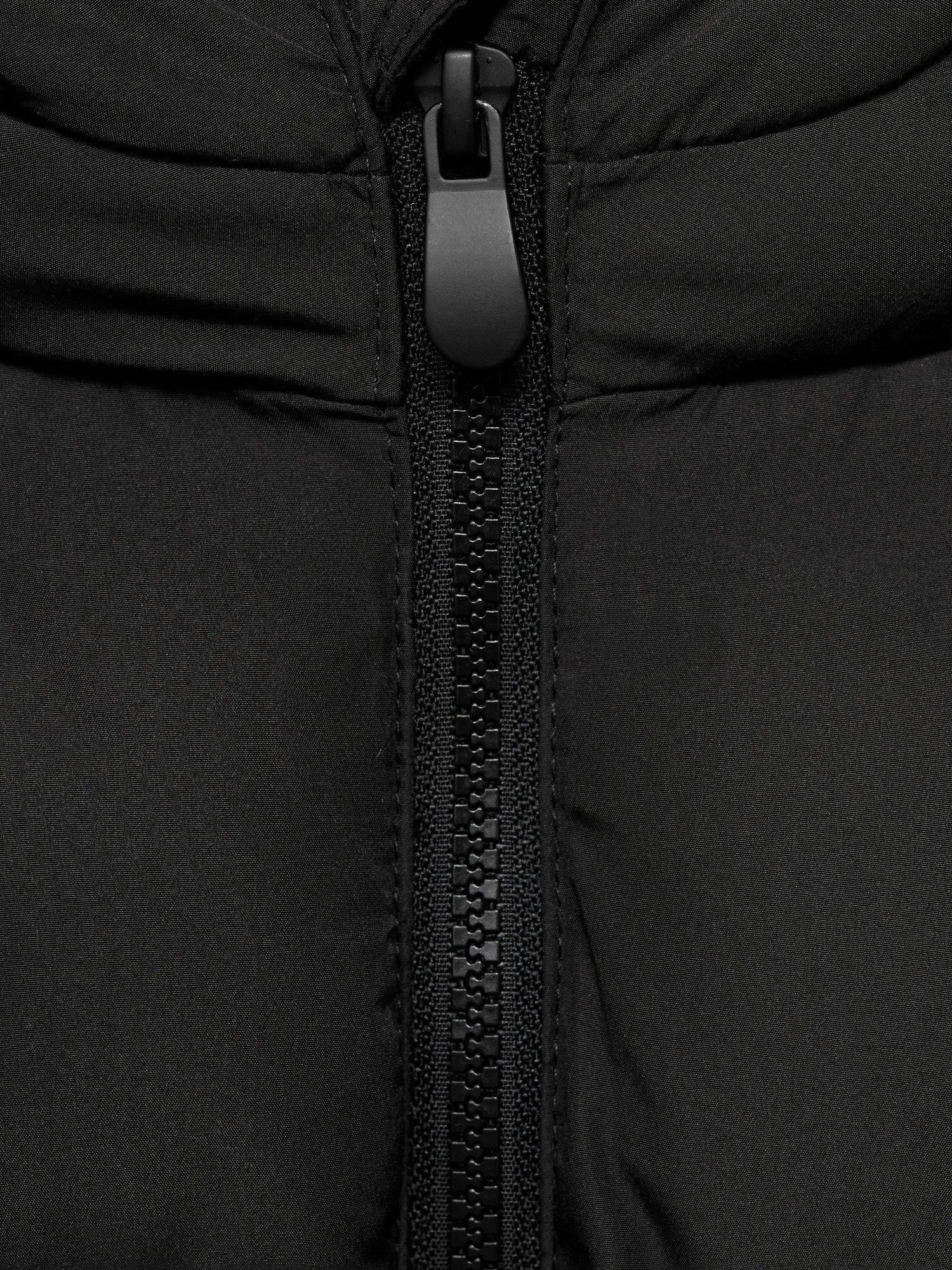 Product image 5 of 6, which shows Mango Kids' Africa Puffer Anorak Jacket, Black, 8 years