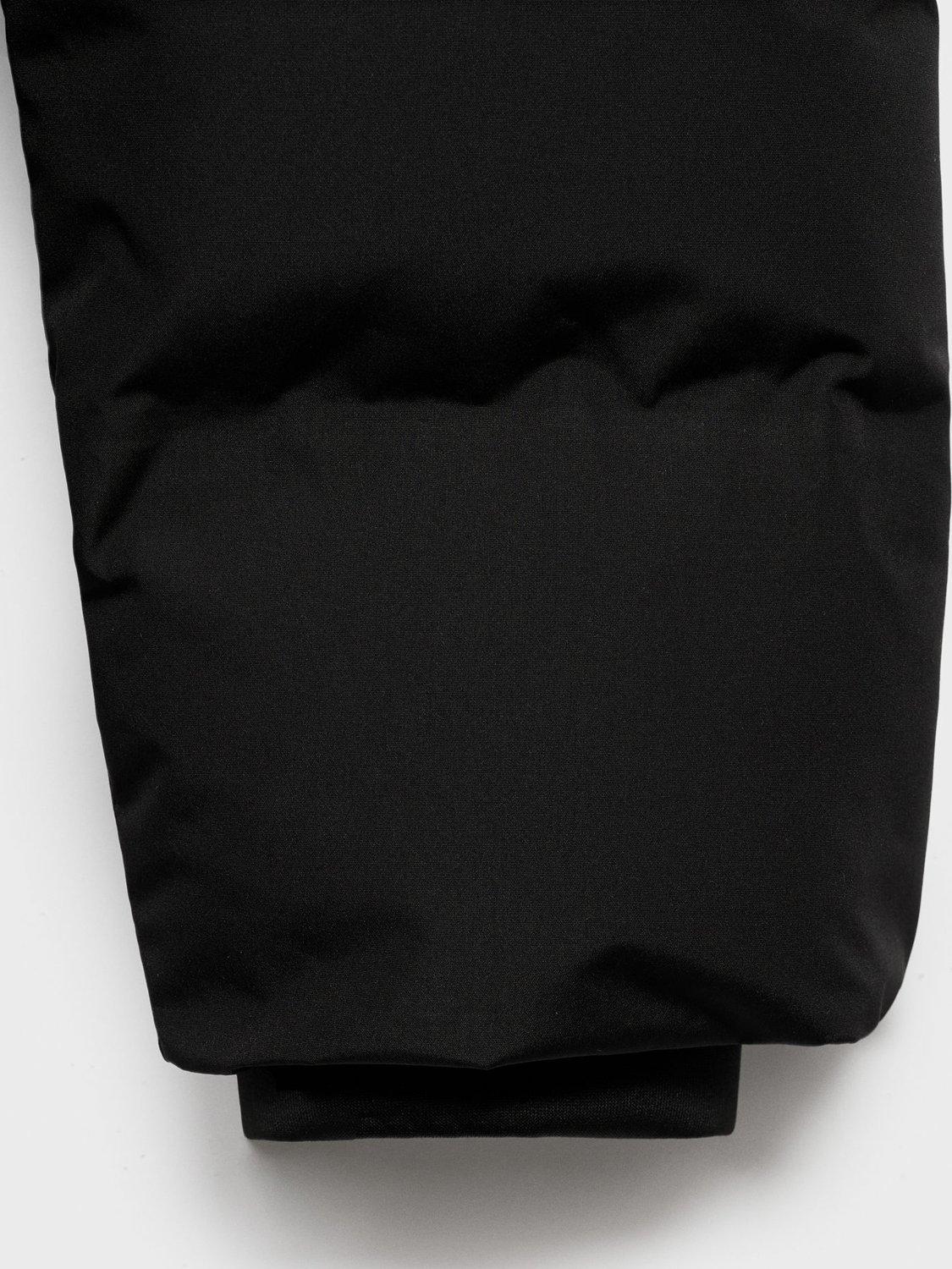 Product image 6 of 6, which shows Mango Kids' Africa Puffer Anorak Jacket, Black, 8 years