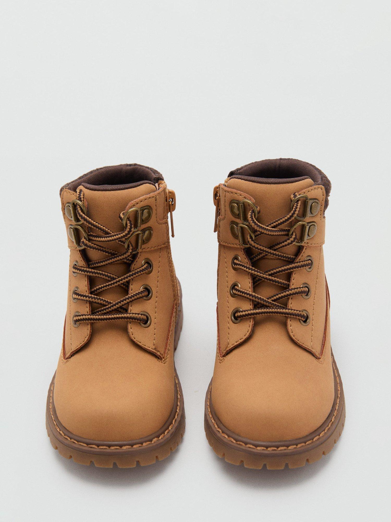 Product image 5 of 5, which shows Mango Kids' Benb Lace Up Mountain Boots, Medium Brown, 10 Jnr