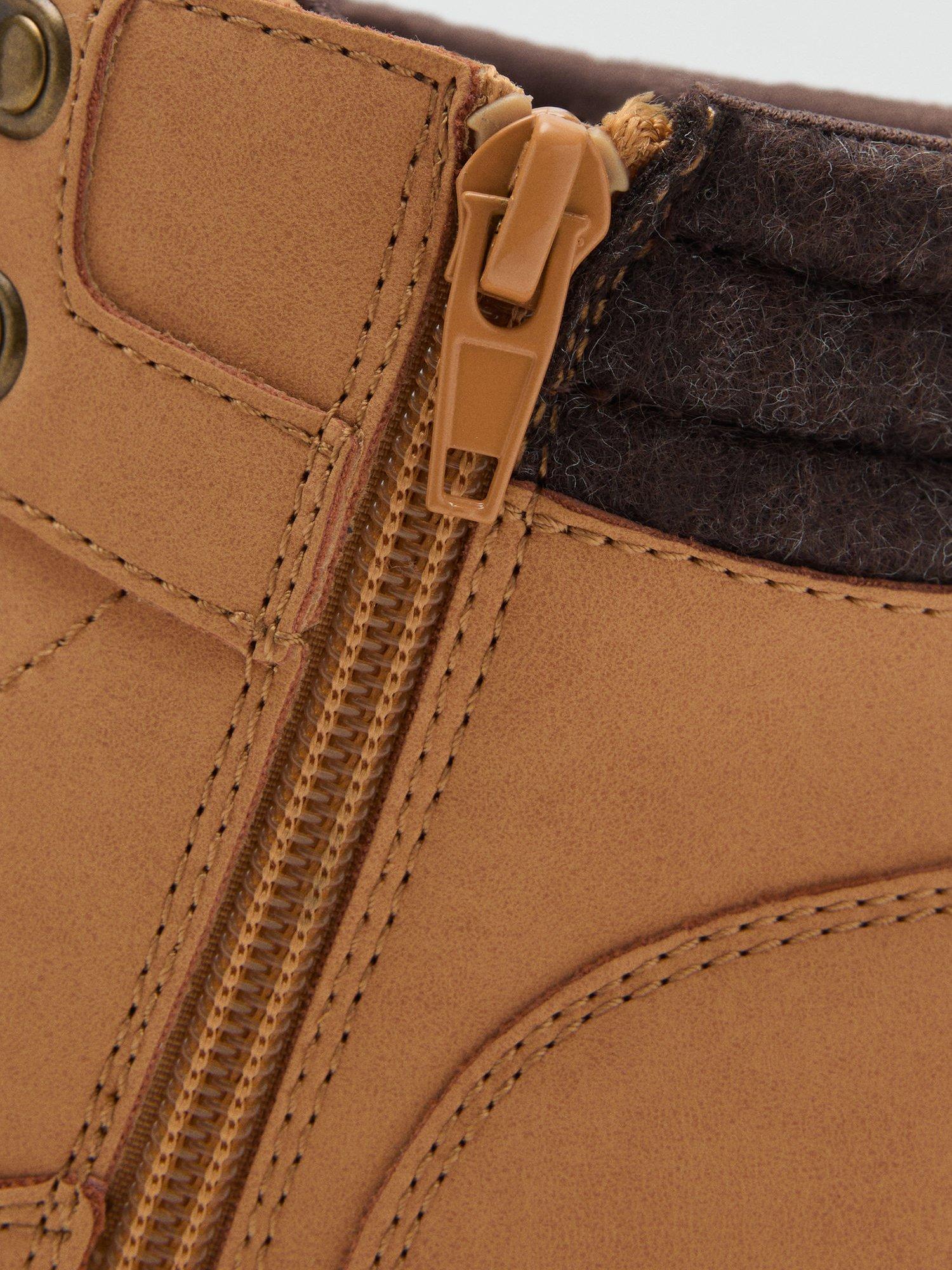 Product image 4 of 5, which shows Mango Kids' Ben Lace Up Ankle Boots, Medium Brown, 1