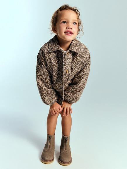 Mango Kids' Calista Suede Ankle Boots, Medium Brown - view 2, Medium Brown