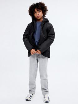 Mango Kids' Alberto Utility Coat, Black