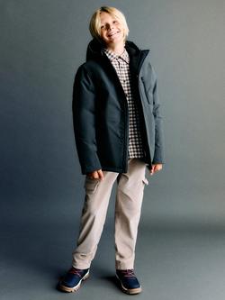 Mango Kids' Pablo Quilted Jacket, Dark Blue, Dark Blue