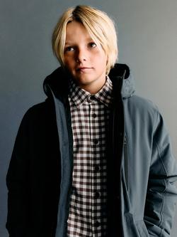 Mango Kids' Pablo Quilted Jacket, Dark Blue - view 2, Dark Blue