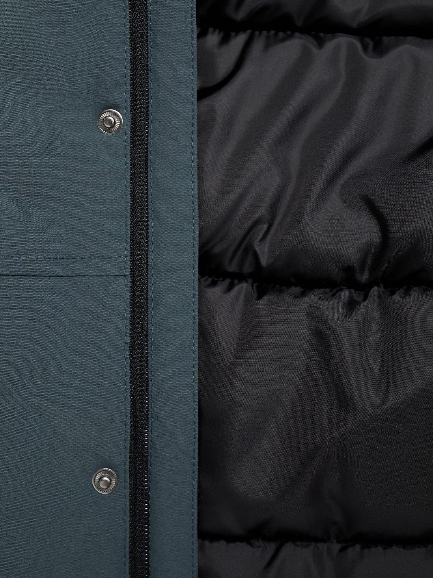 Product image 5 of 6, which shows Mango Kids' Pablo Quilted Jacket, Dark Blue, 6 years