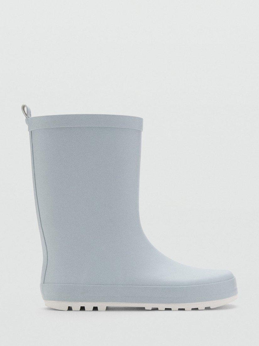 Product image 1 of 4, which shows Mango Kids' Xenia Wellington Boots, Light Pastel Blue, 11 Jnr
