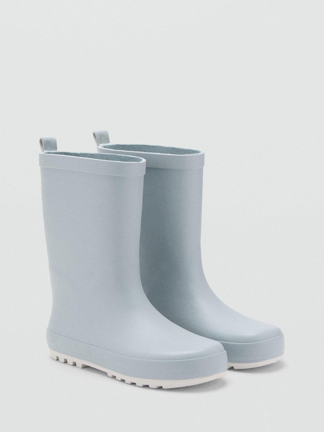 Product image 2 of 4, which shows Mango Kids' Xenia Wellington Boots, Light Pastel Blue, 11 Jnr