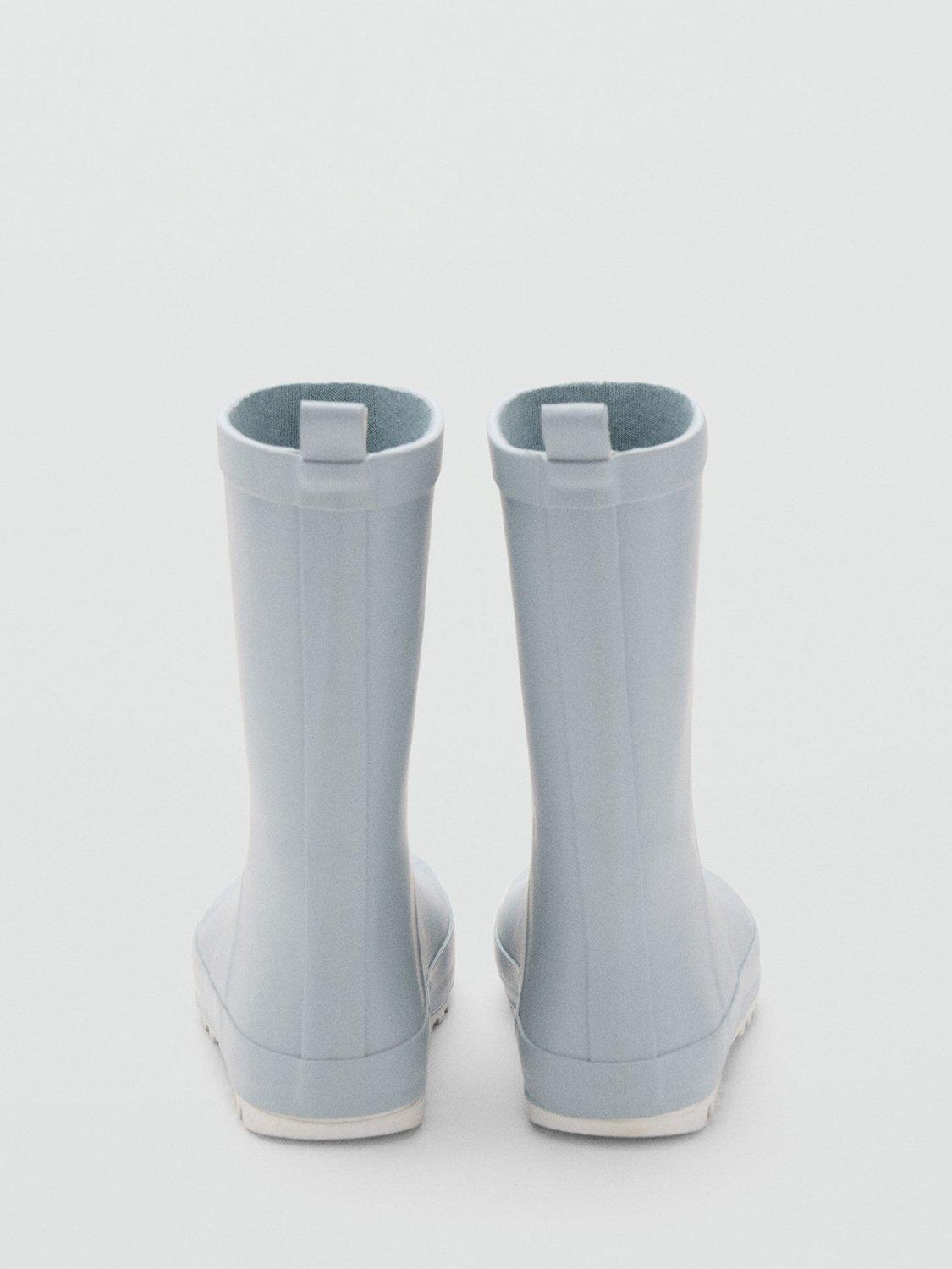 Product image 3 of 4, which shows Mango Kids' Xenia Wellington Boots, Light Pastel Blue, 11 Jnr