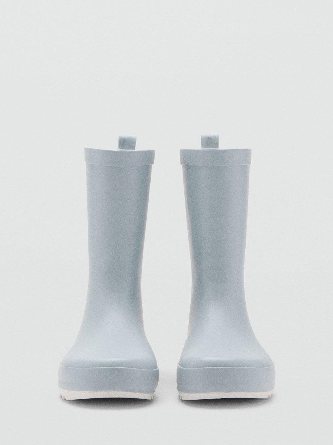 Product image 4 of 4, which shows Mango Kids' Xenia Wellington Boots, Light Pastel Blue, 11 Jnr
