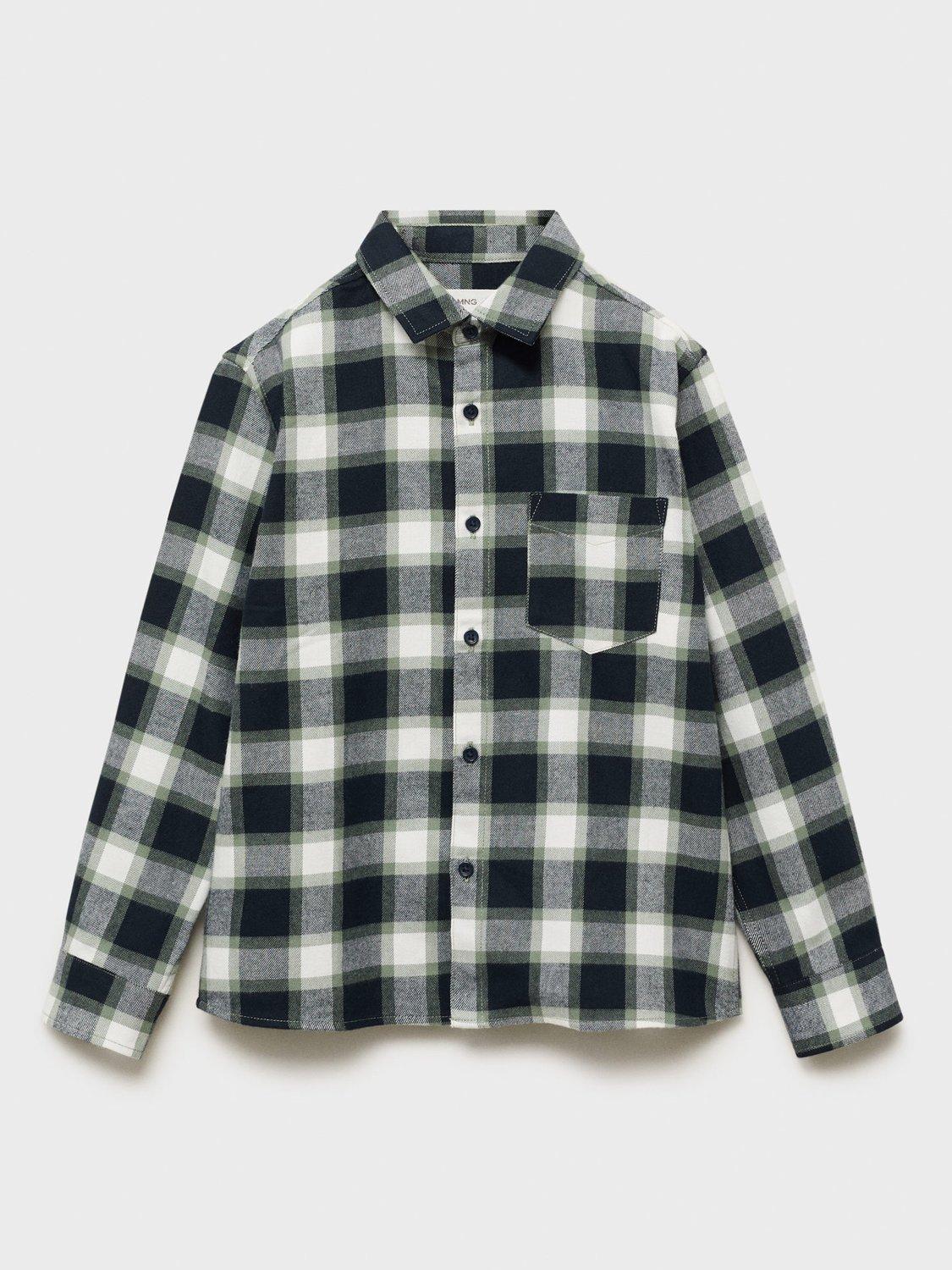 Product image 3 of 6, which shows Mango Kids' Theo Shirt, Navy, 8 years