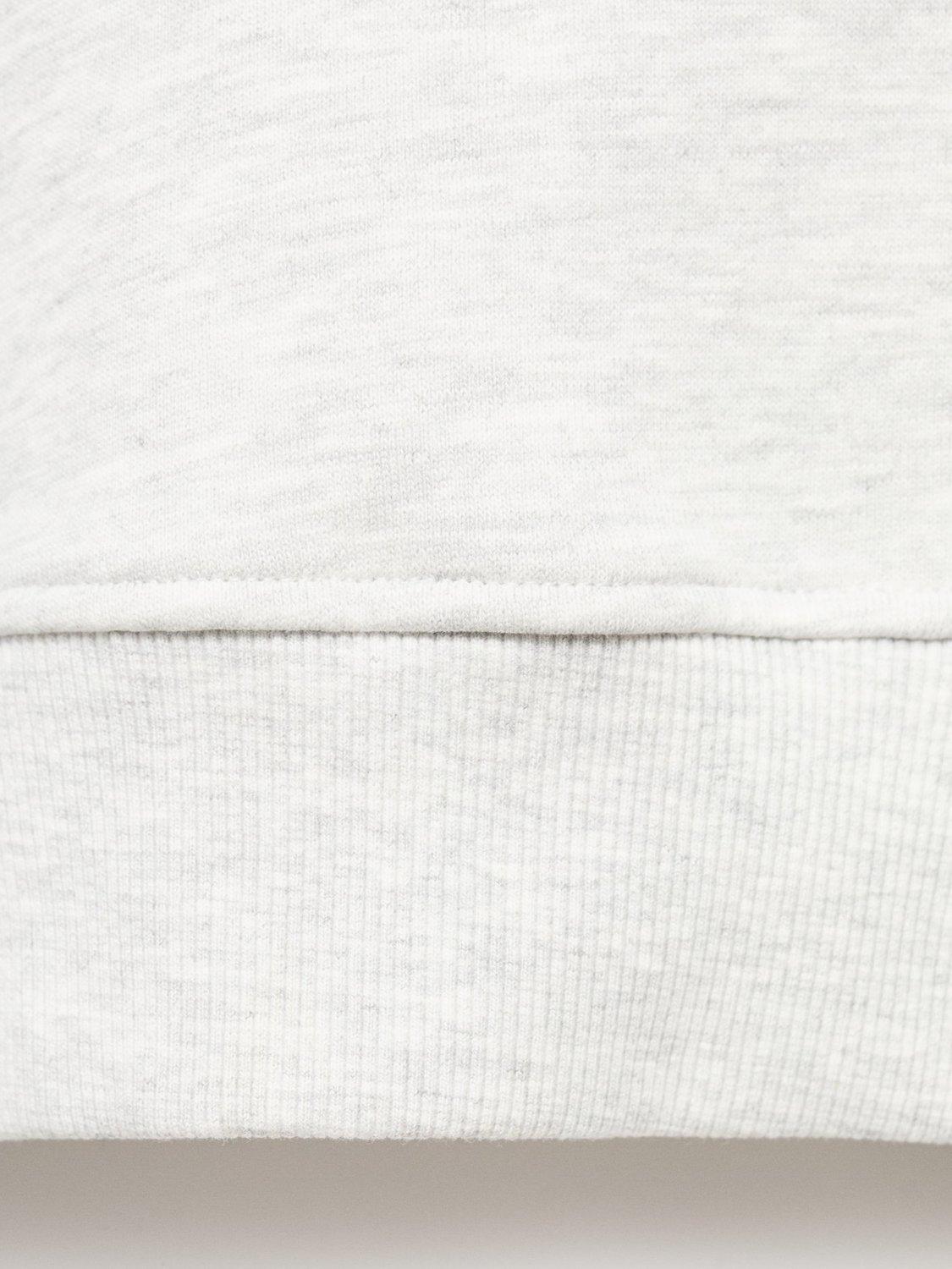 Product image 5 of 6, which shows Mango Kids' Snoopy Champion Sweatshirt, Light Pastel Grey, 9-10 years