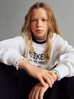 Mango Kids' Weekend Sweatshirt, Natural White - view 2, Natural White