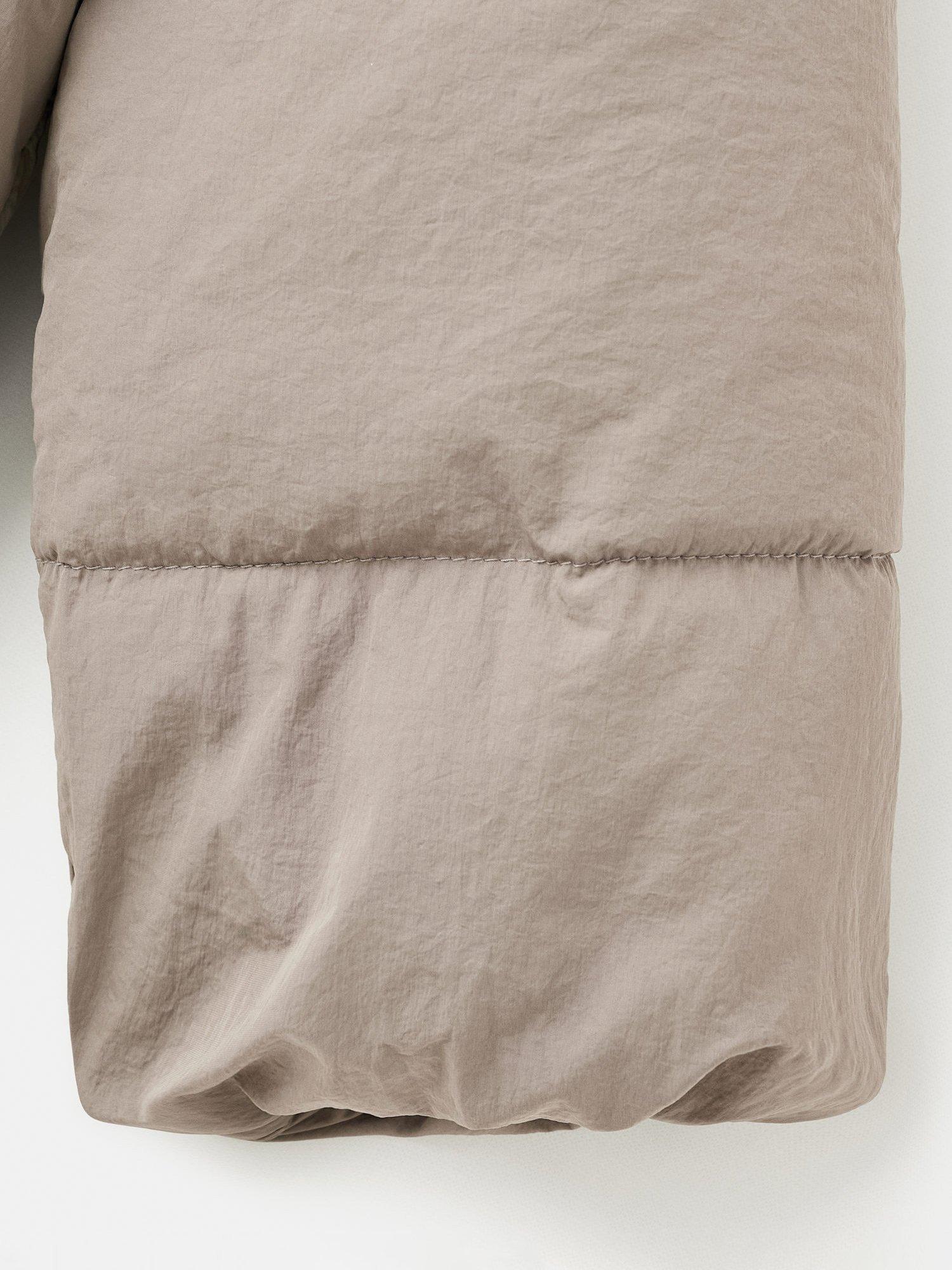 Product image 5 of 7, which shows Mango Kids' Cosy Padded Jacket, Taupe, 10 years