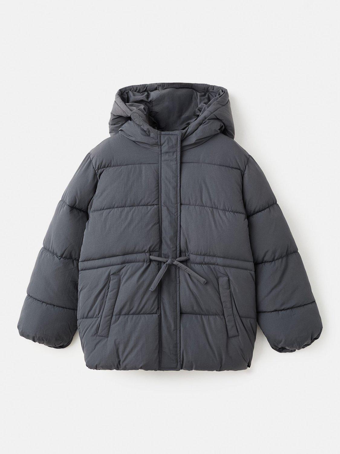 Product image 3 of 7, which shows Mango Kids' Olivia Padded Jacket, Charcoal, 12 years