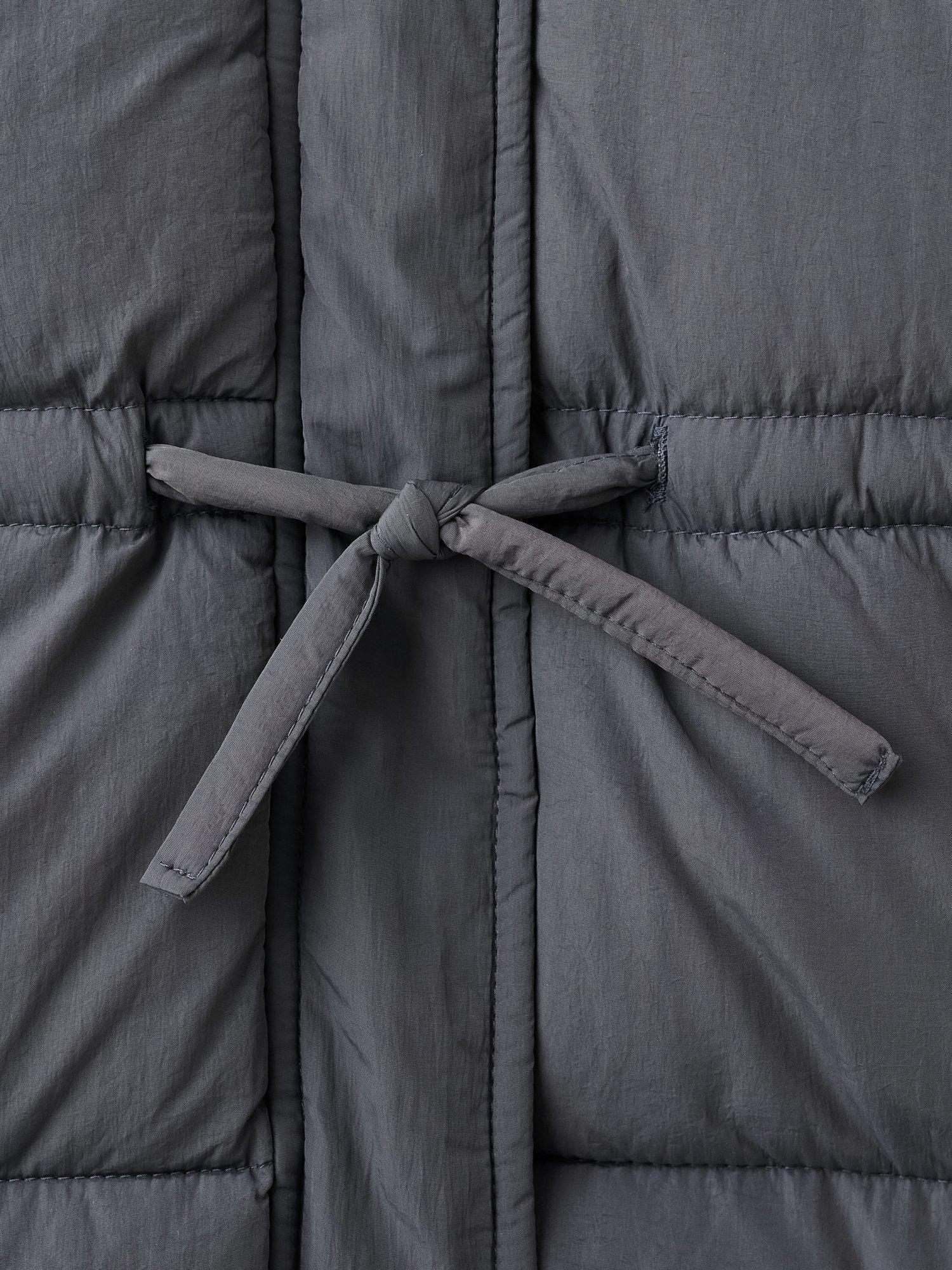 Product image 7 of 7, which shows Mango Kids' Olivia Padded Jacket, Charcoal, 12 years
