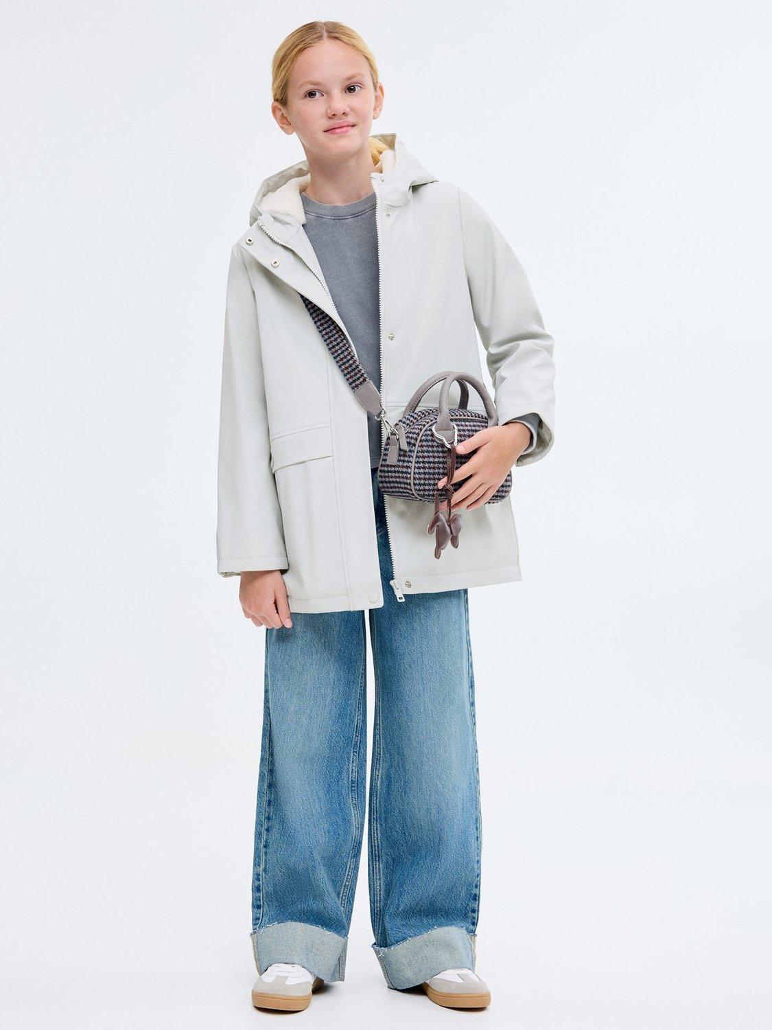 Product image 2 of 7, which shows Mango Kids' Snow Coat, Pale Blue, 6 years