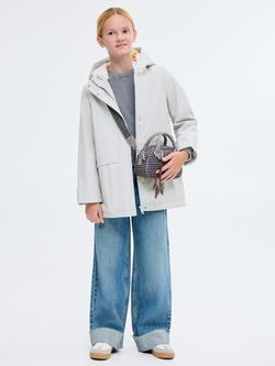 Mango Kids' Snow Coat, Pale Blue - view 2, Pale Blue