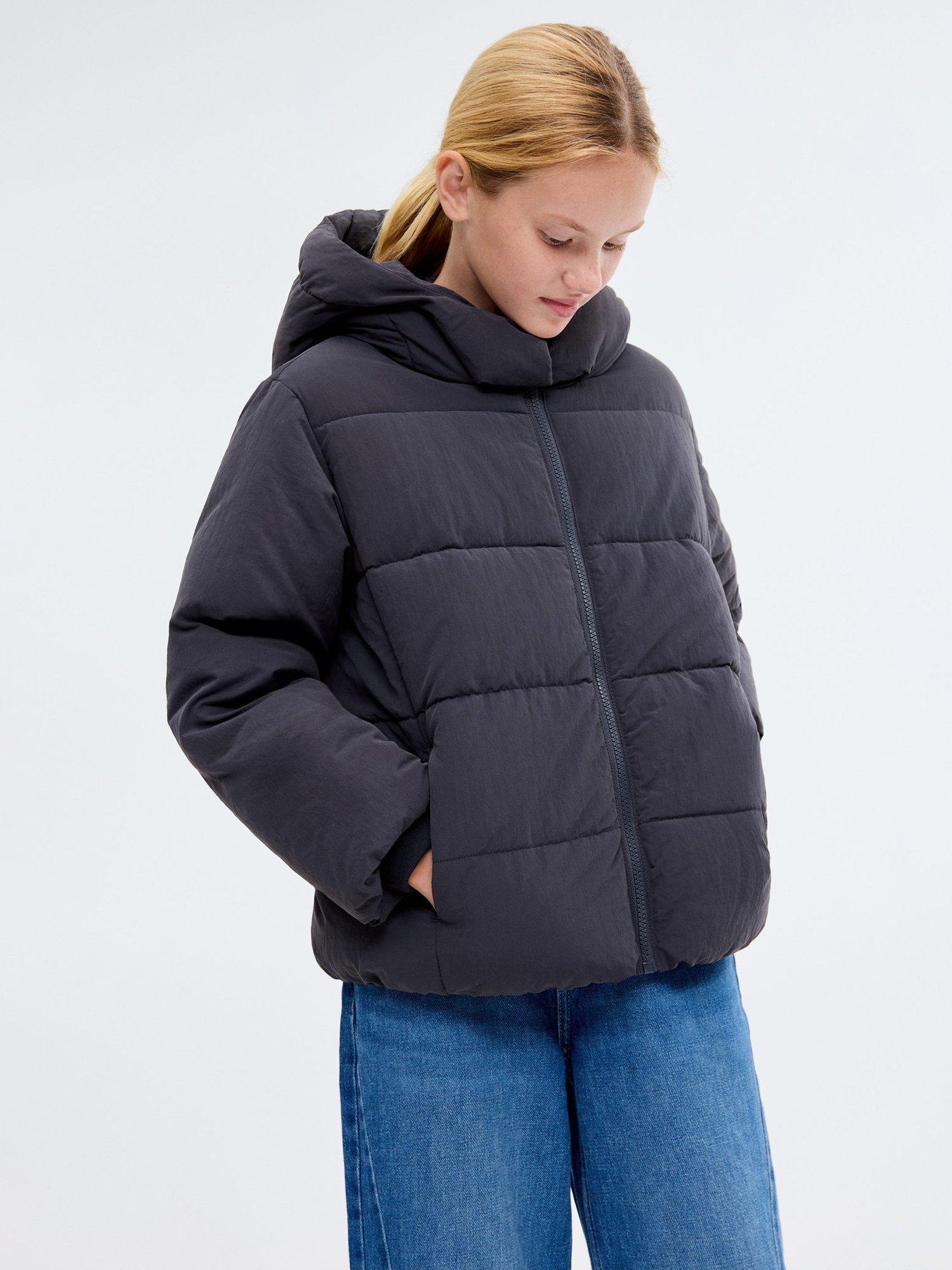Product image 1 of 6, which shows Mango Kids' Valeria Coat, Navy, 10 years