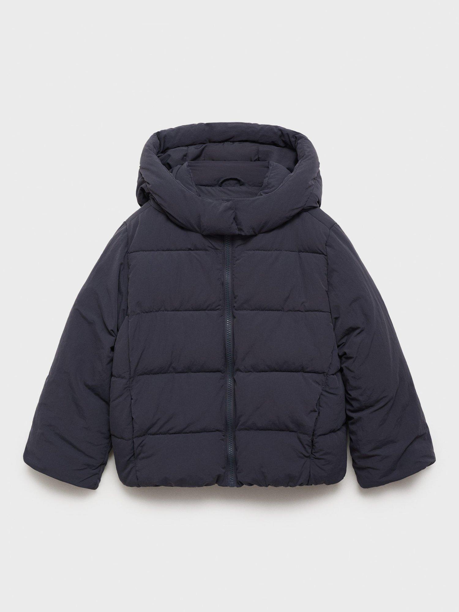 Product image 2 of 6, which shows Mango Kids' Valeria Coat, Navy, 10 years
