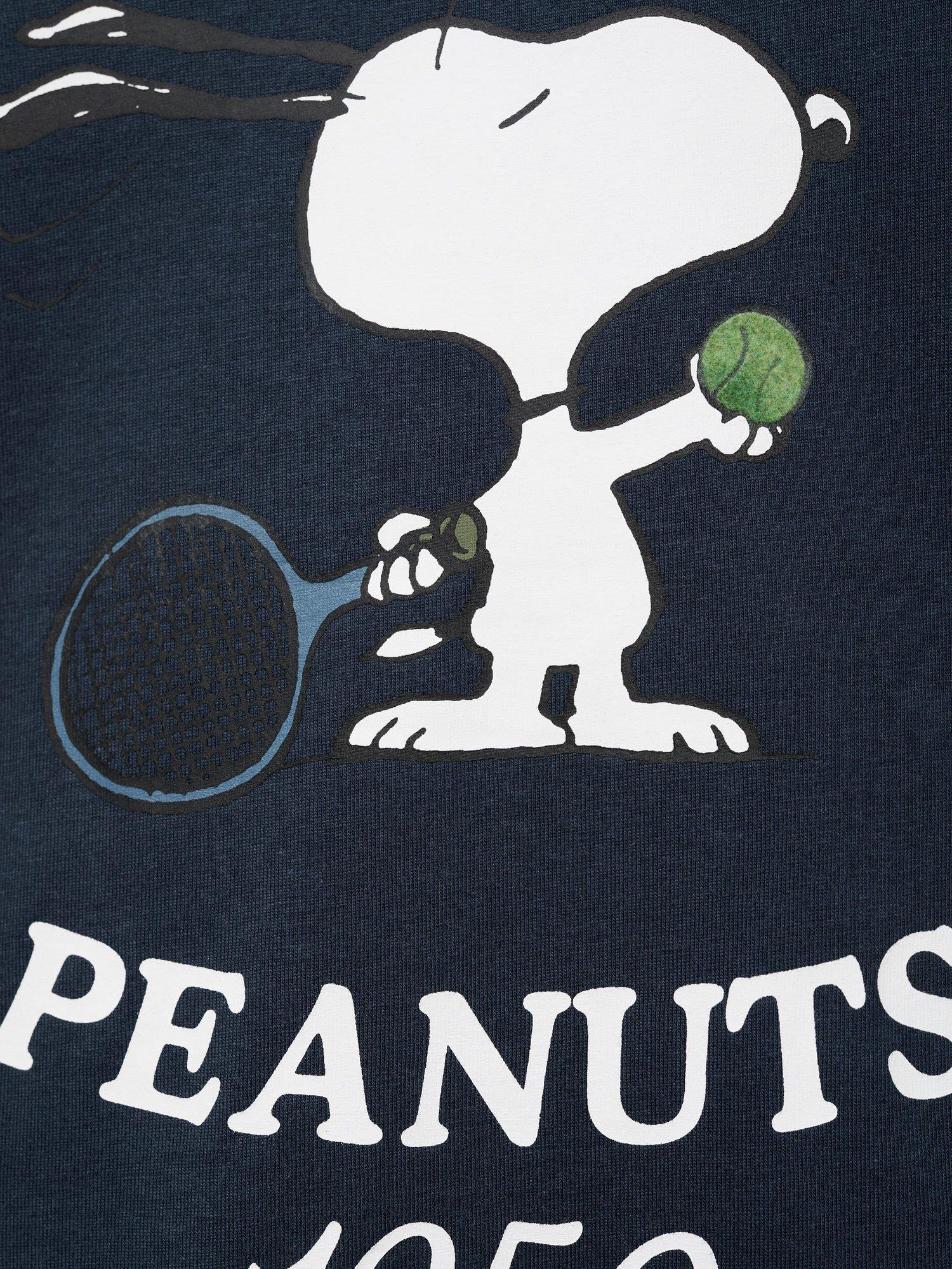 Product image 5 of 6, which shows Mango Kids' Snoopy Long Sleeve T-Shirt, Navy, 5-6 years