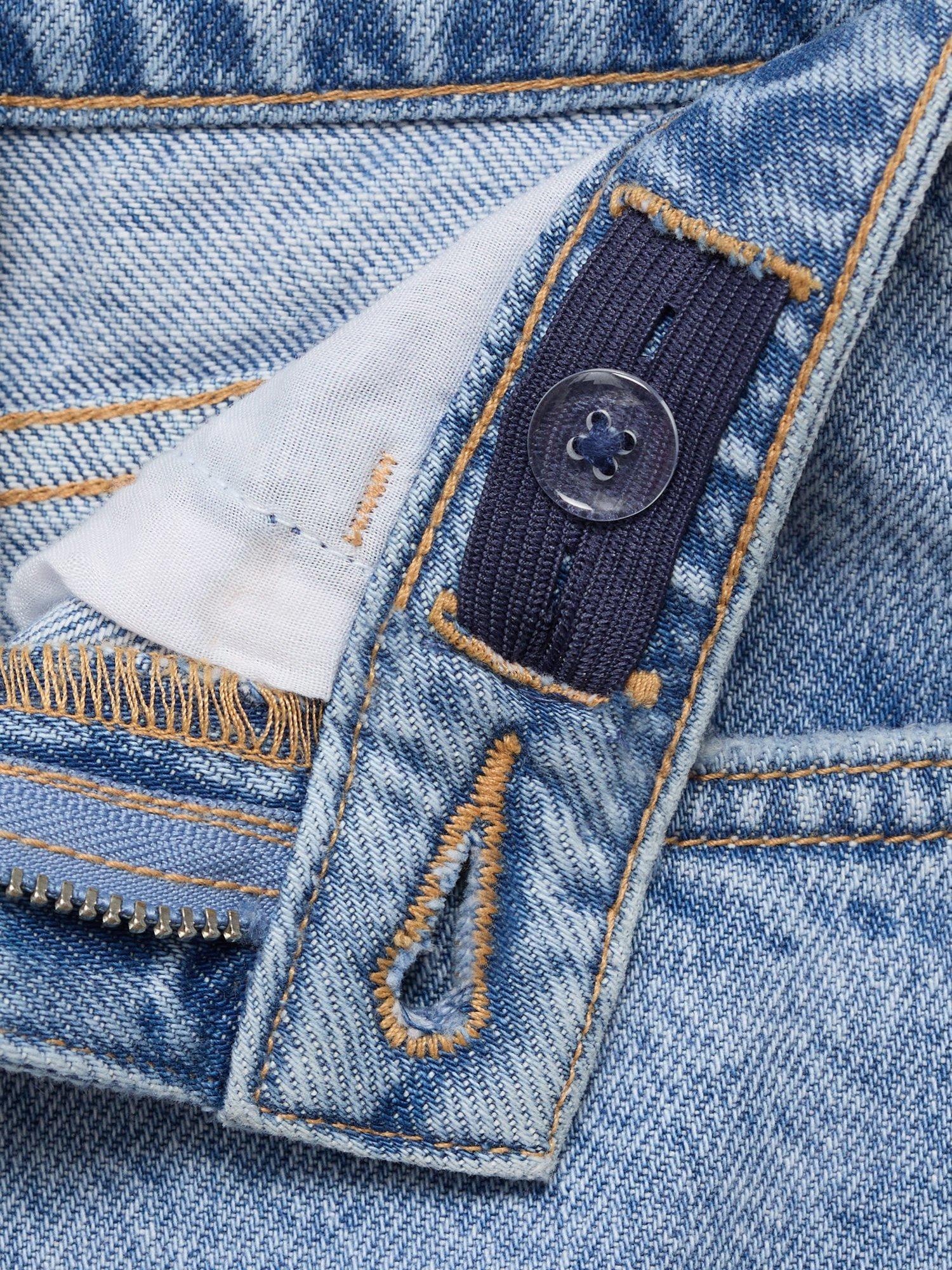 Product image 7 of 7, which shows Mango Kids' Star Jeans, Open Blue, 11 years
