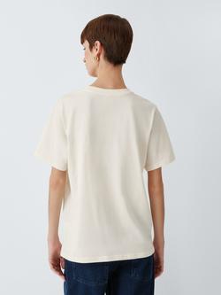 AND/OR Embroidered Floral T-Shirt, Ecru / Nat - view 2, Ecru / Nat